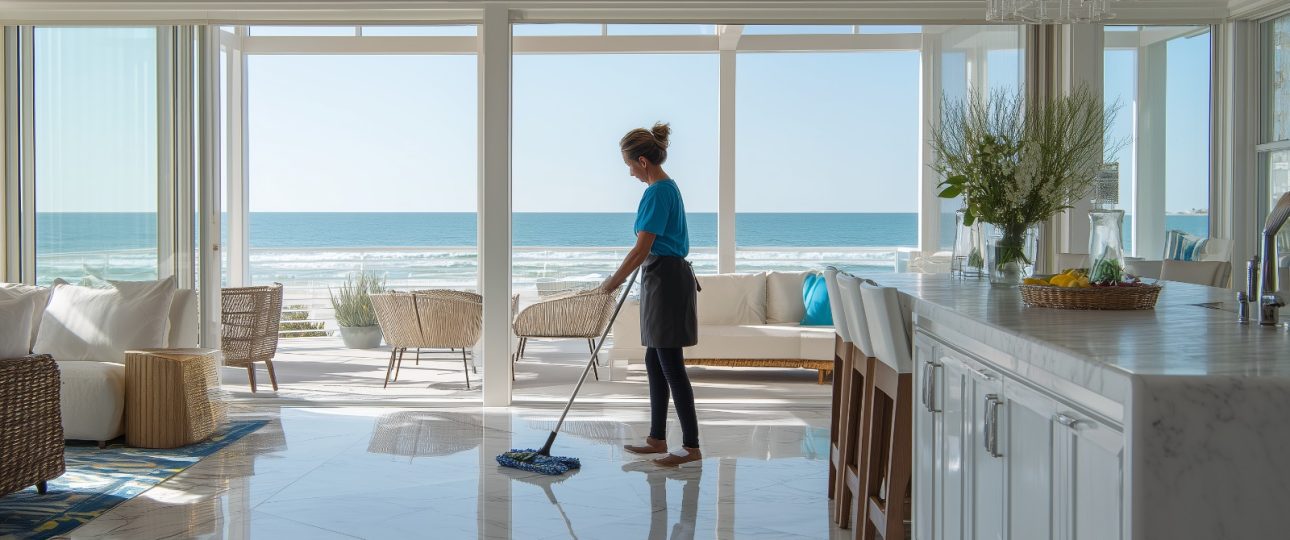 limpieza apartamento frente al mar